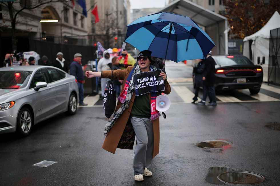 Anti-Trump protest in Washington\u200b