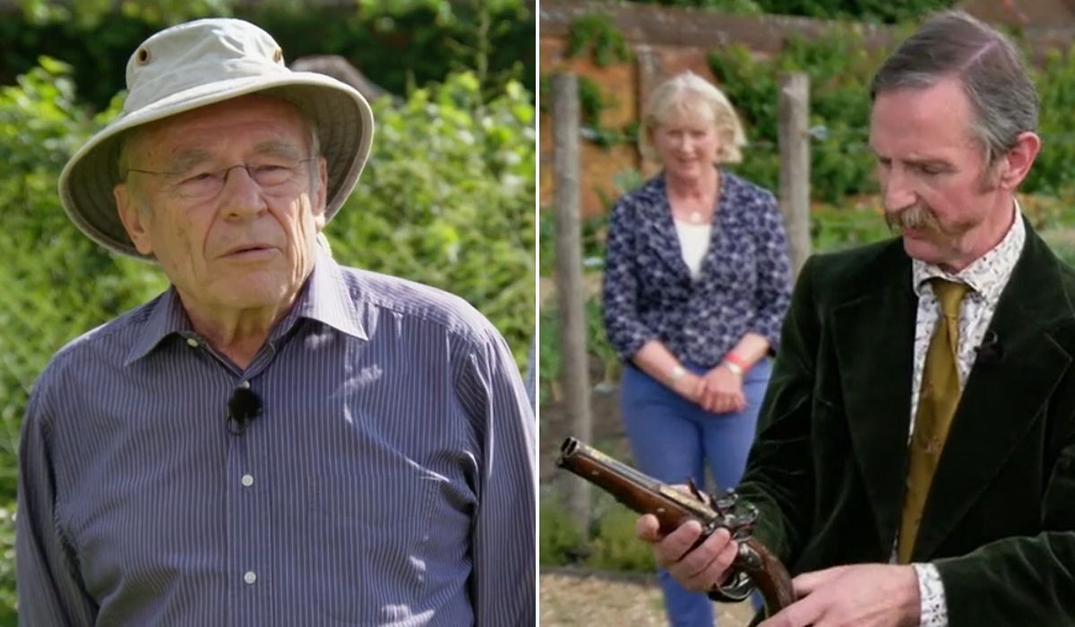 Antiques Roadshow guest and Robert Tilney