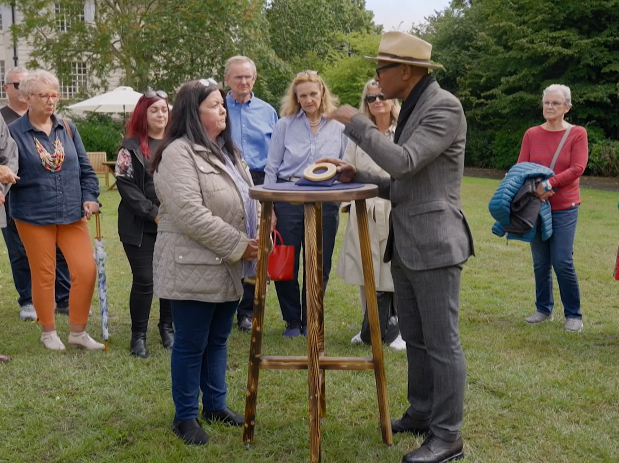 Antiques Roadshow's Ronnie Archer-Morgan with his guest