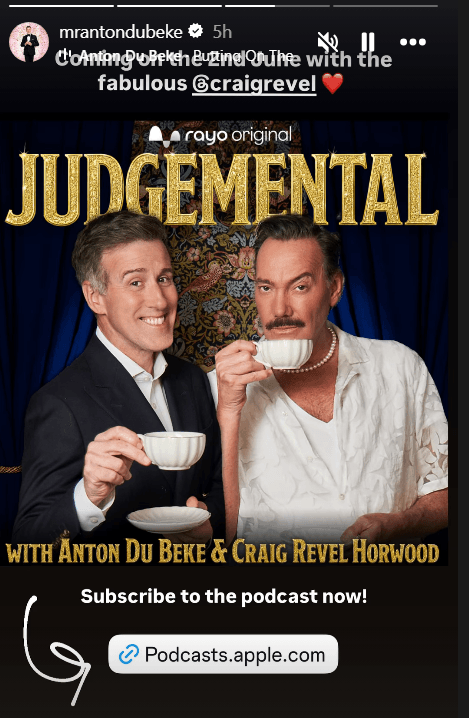 Anton Du Beke post