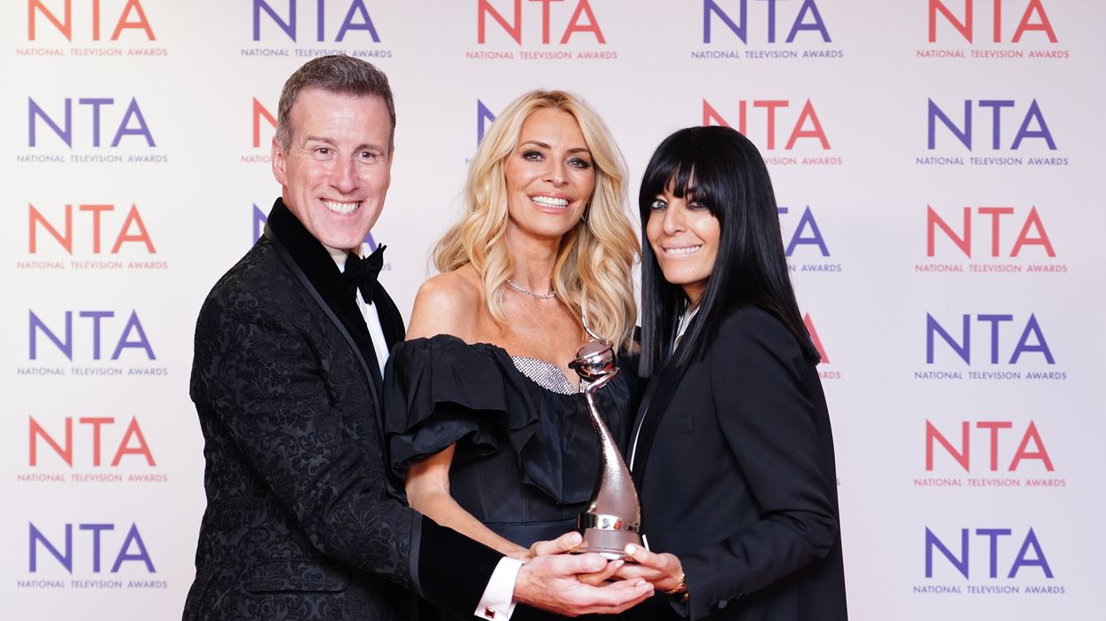 Anton Du Beke, Tess Daly and Claudia Winkleman