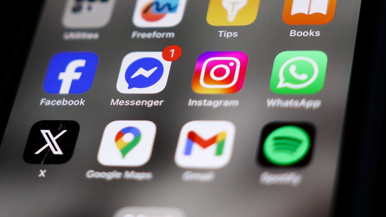 Apple iPhone displaying apps