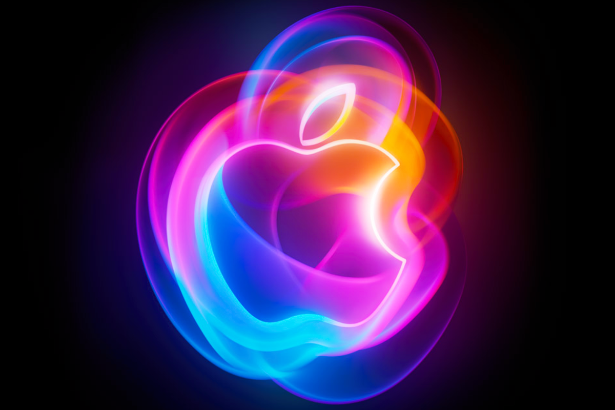 apple logo from the its glowtime event invitiation