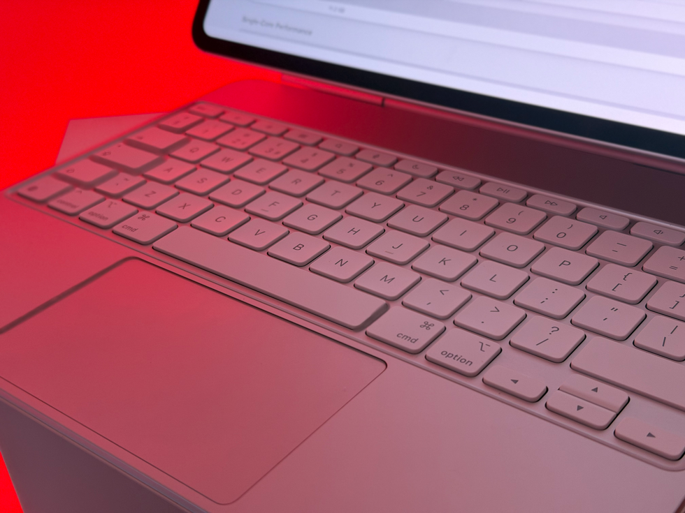 Apple Magic Keyboard keys shown in a QWERTY configuration