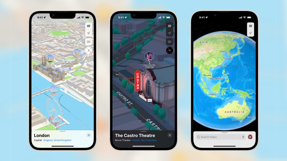 apple maps screenshots on iphone