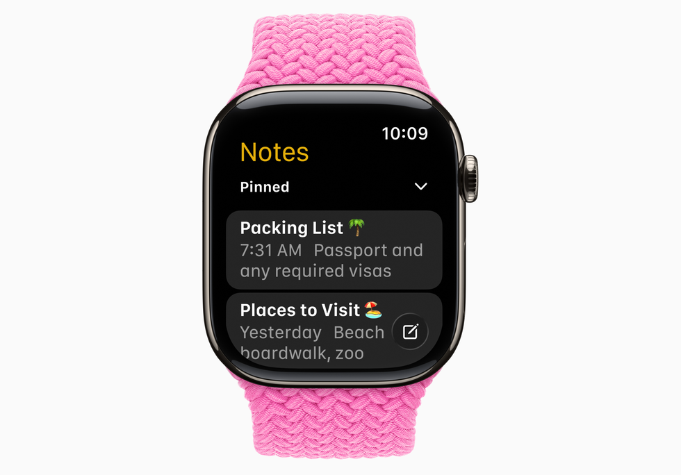 apple watch notes app coming to watchos 26