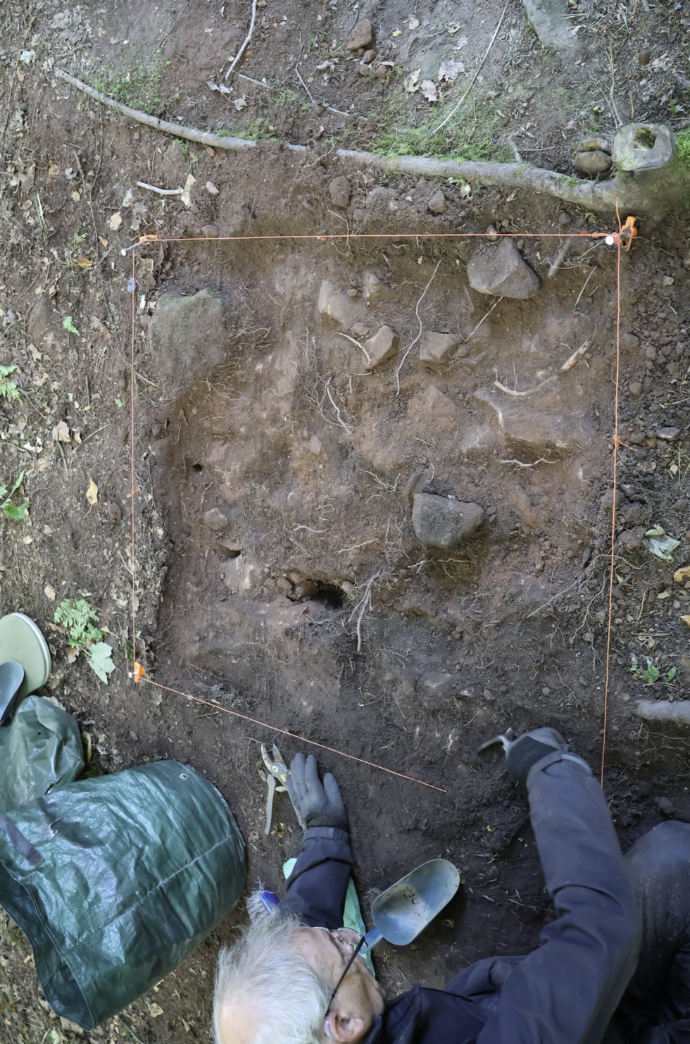Archaeological dig site