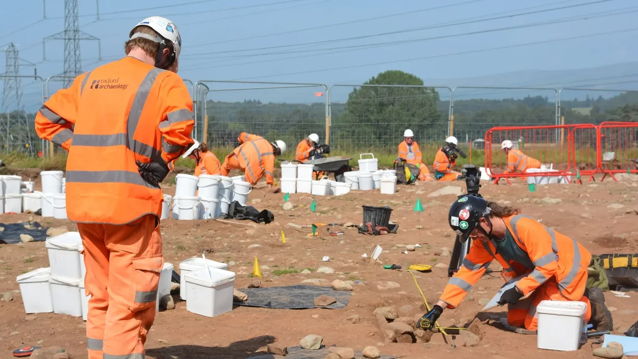 Archaeologists at A66