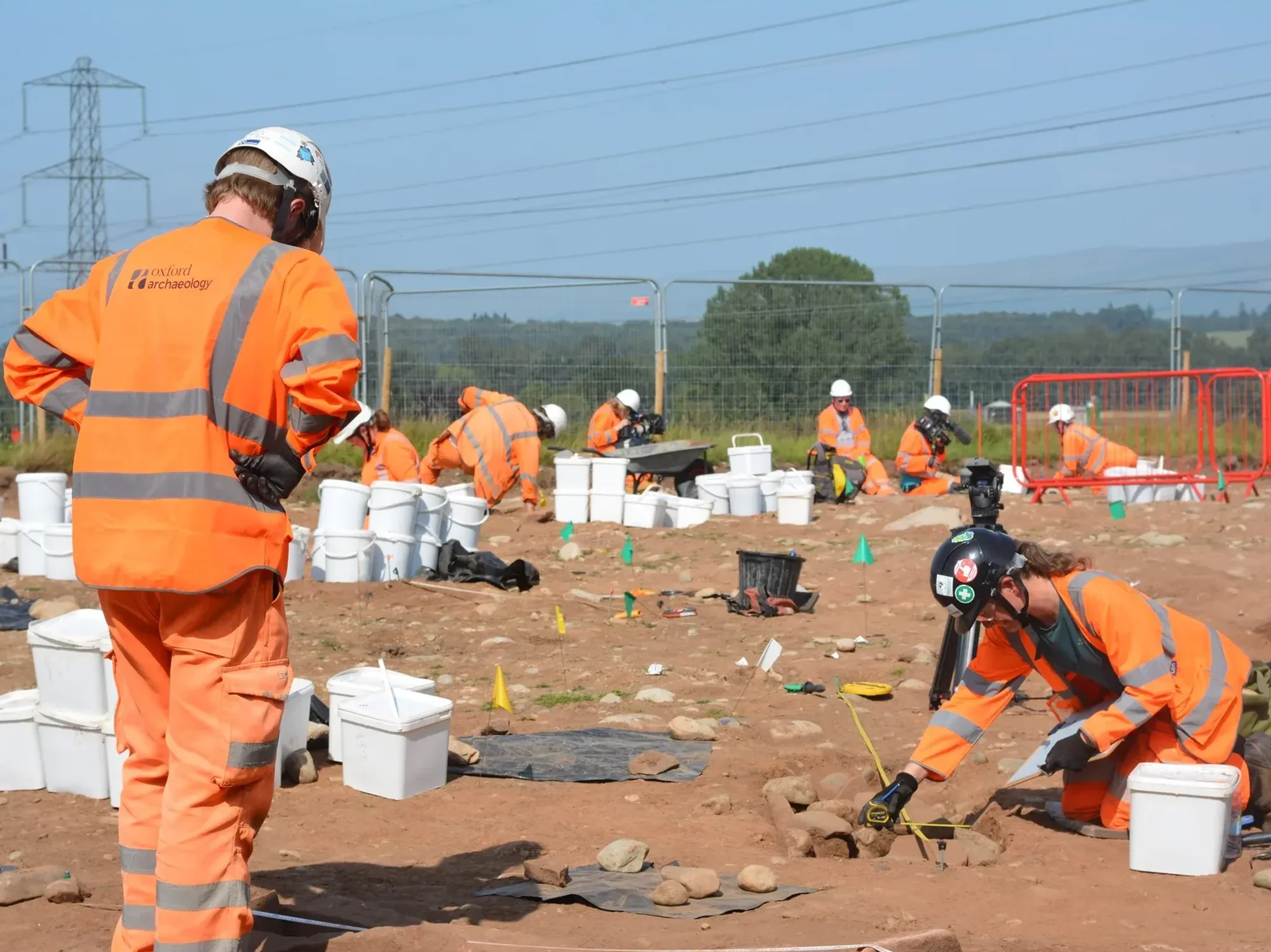 Archaeologists at A66