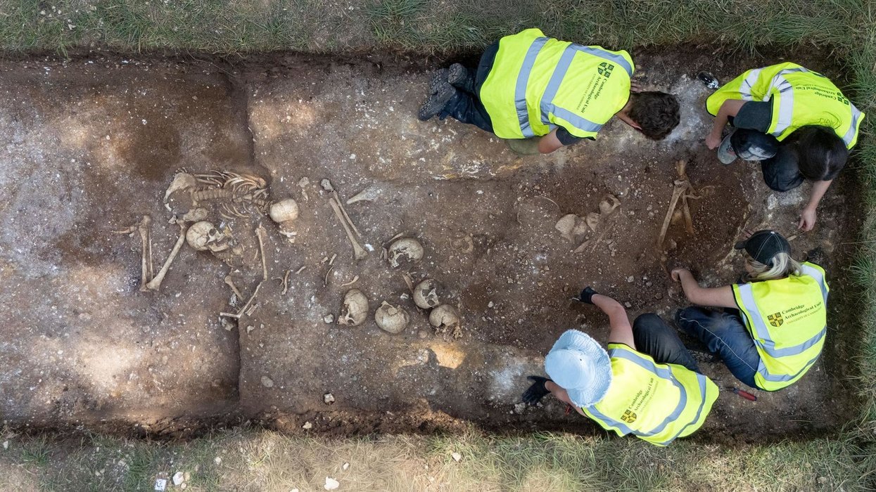 Archaeologists discover Viking 'execution pit' in Britain filled with remains of 10 people