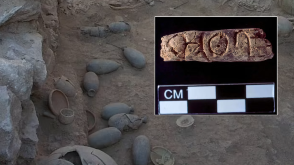 Archaeologists have uncovered the oldest alphabetic writing ever recorded from a tomb in Syria