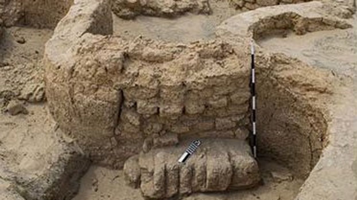 Archeological site where the Egyptian fortress was discovered