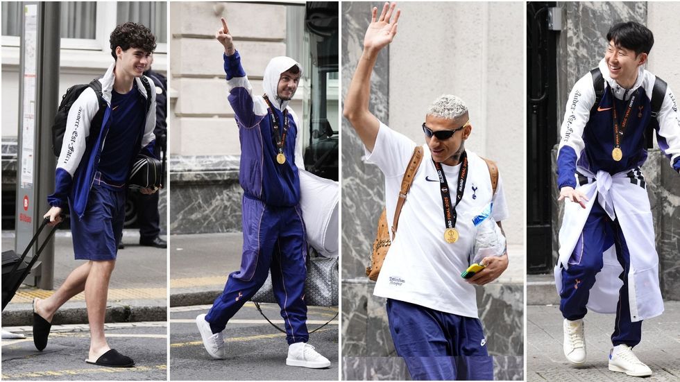 Archie Gray, James Maddison, Richarlison and Son Heing-Min