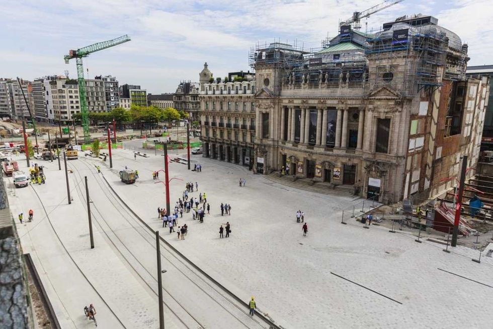 Architects' images of the newly-developed square outside the Opera House, where the attack unfolded