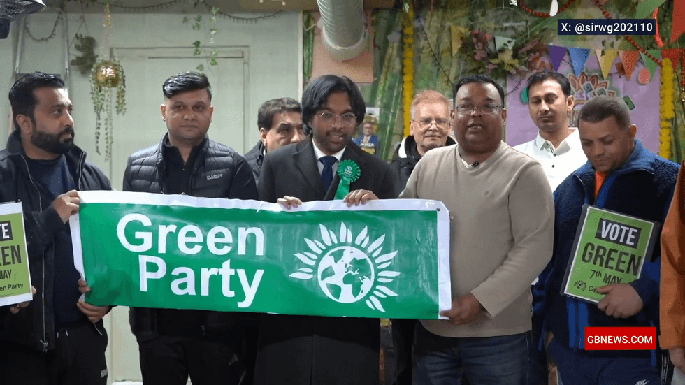 Areeq Chowdhury and supporters