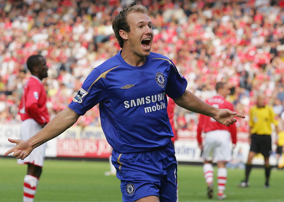 Arjen Robben played 106 times for Chelsea, winning two Premier League titles, two League Cups and one FA Cup