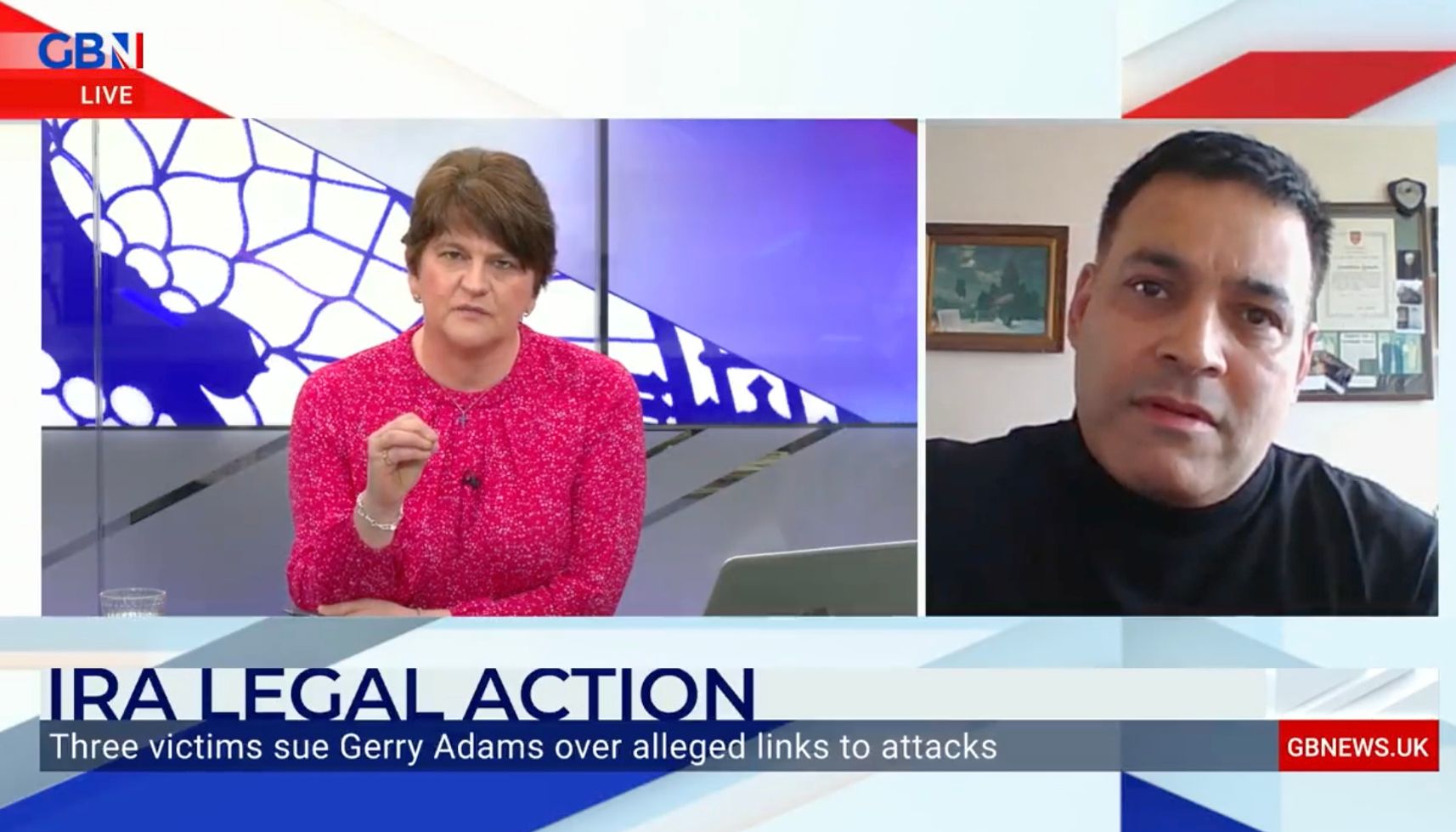 Arlene Foster spoke with Johnathan Ganesh