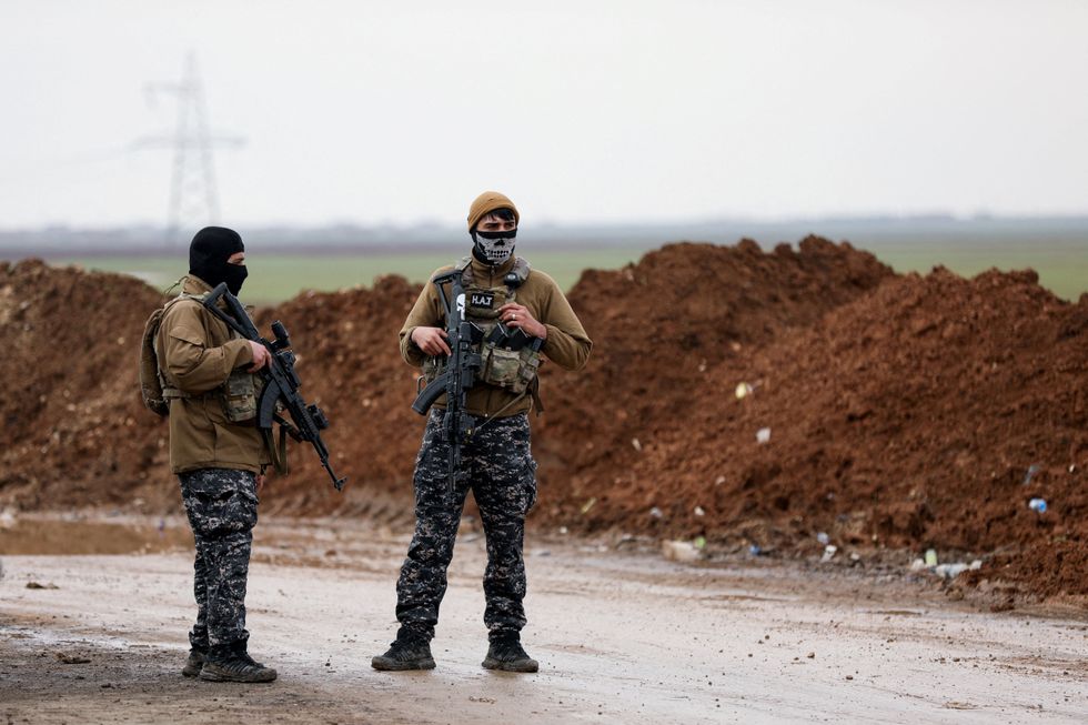 Armed Kurdish fighters in Iraq