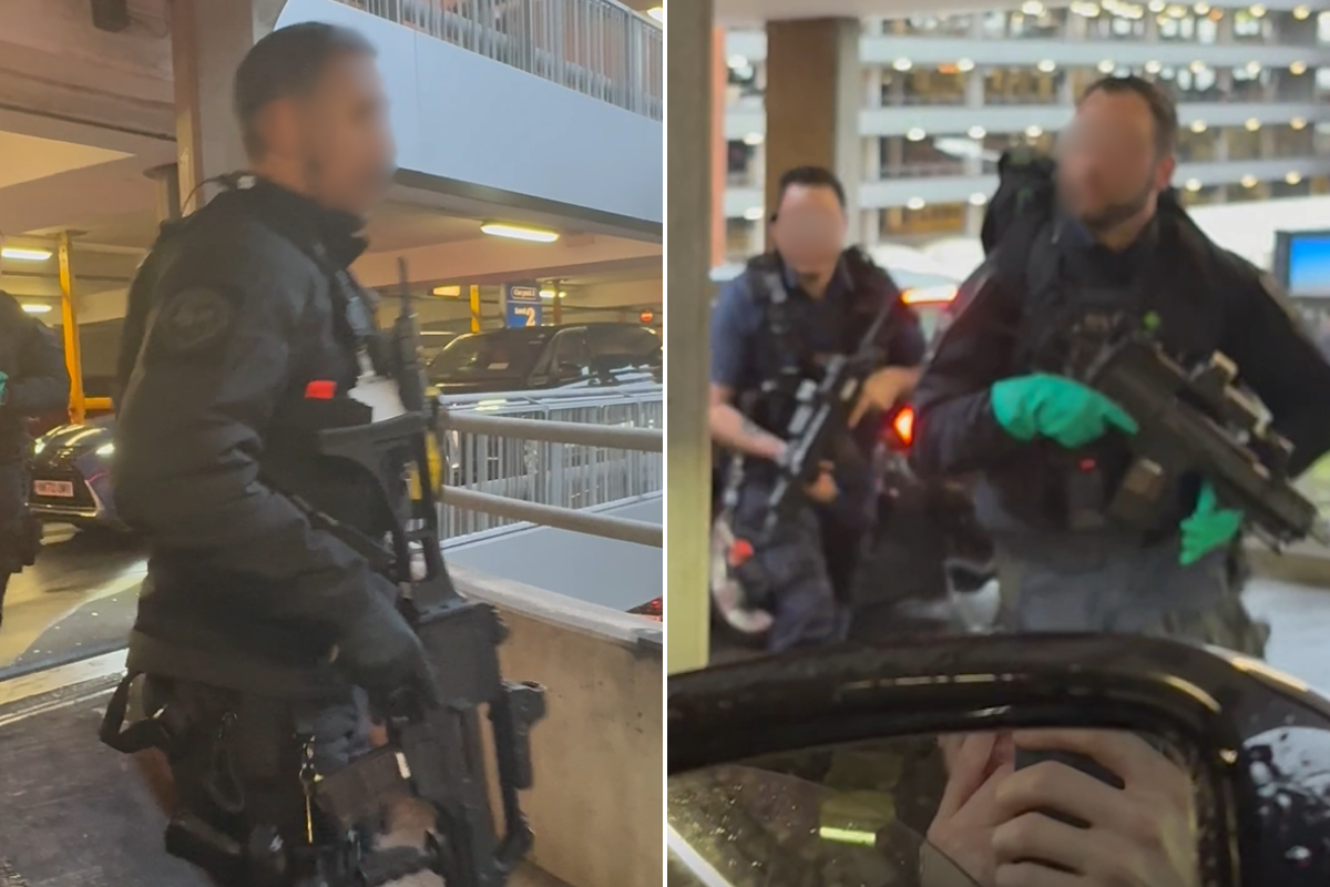 Armed police storm Heathrow multi-storey car park at Heathrow’s Terminal 3