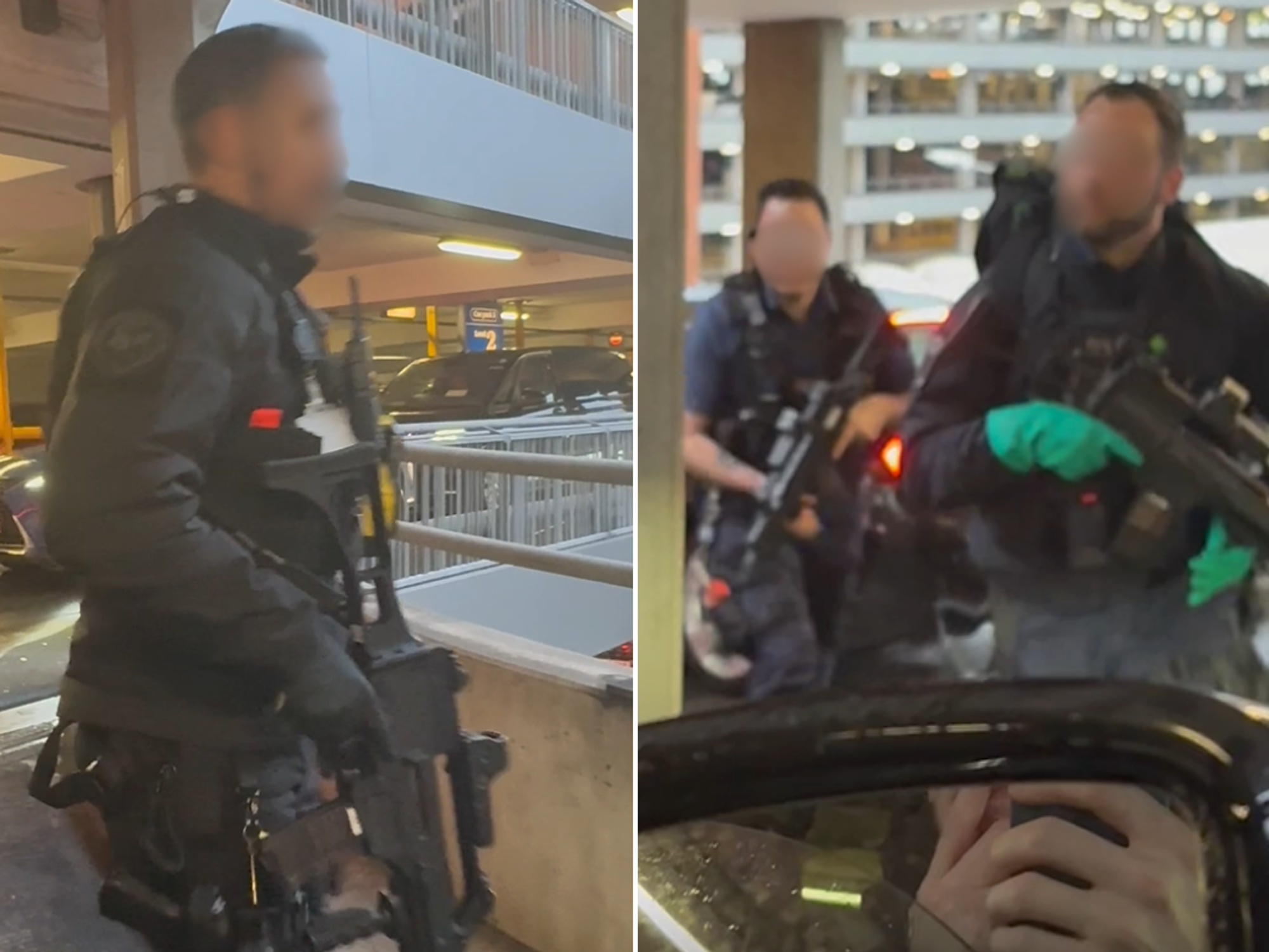 Armed police storm Heathrow multi-storey car park at Heathrow’s Terminal 3