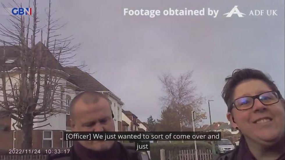 WATCH: Moment army veteran is challenged by officers over 'silently praying' near abortion clinic