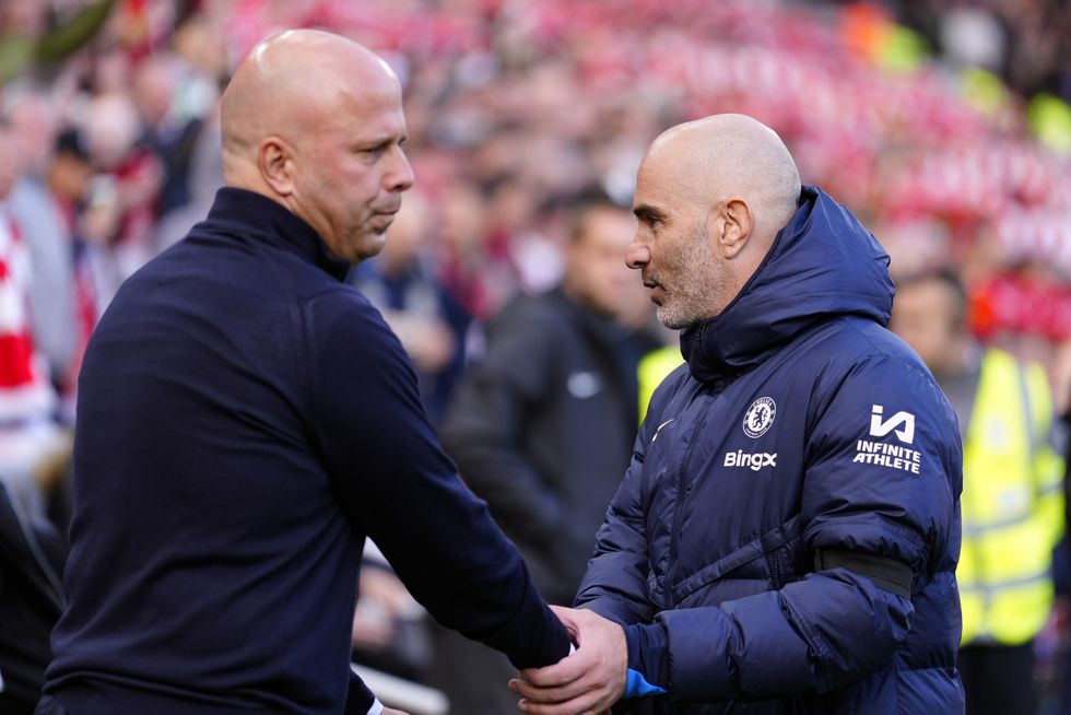 Arne Slot and Enzo Maresca felt hard done by in the match