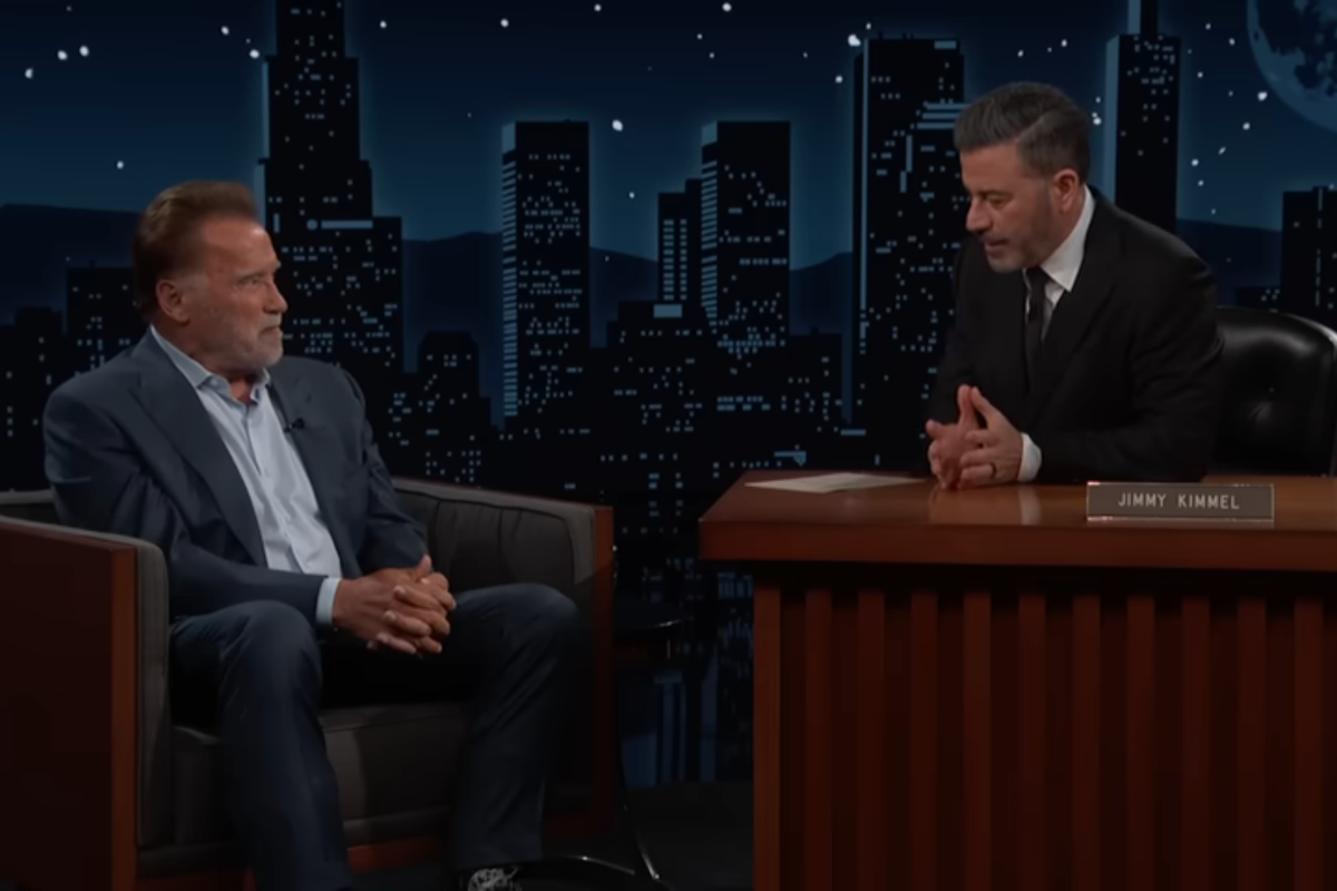 Arnold Schwarzenegger and Jimmy Kimmel