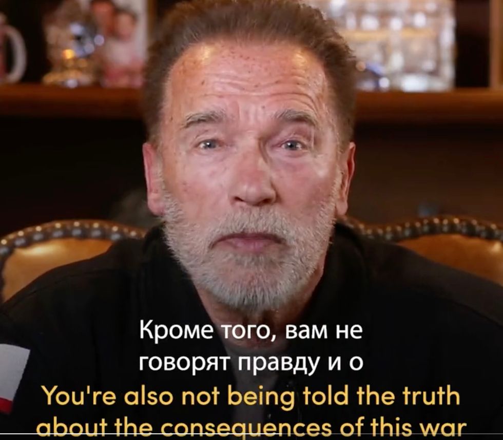 Arnold Schwarzenegger's video posted on social media