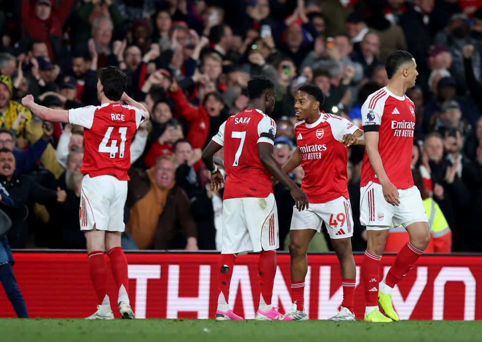 Arsenal are now just one win away from the Premier League title