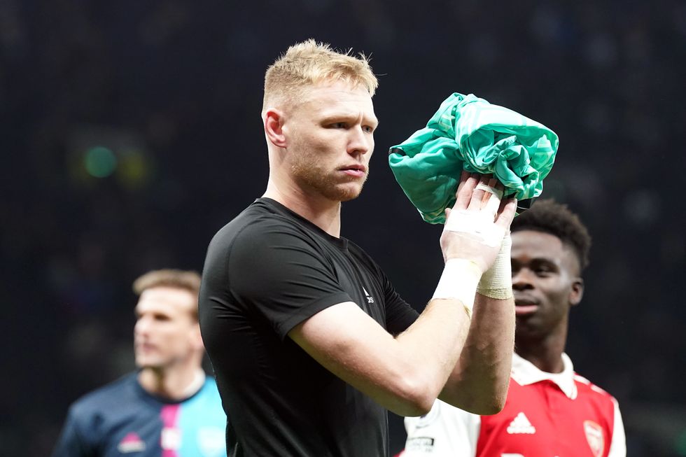 Arsenal goalkeeper Aaron Ramsdale.