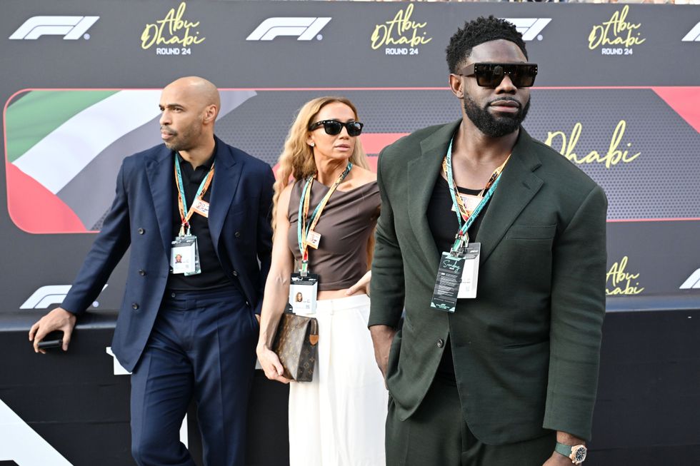 Arsenal legend Thierry Henry was among the spectators, joined by CBS Sports presenters Kate Scott and former Manchester City defender Micah Richards