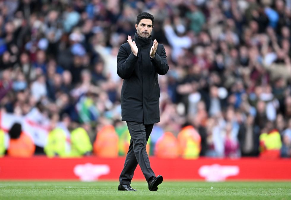 Arsenal Mikel Arteta Aston Villa