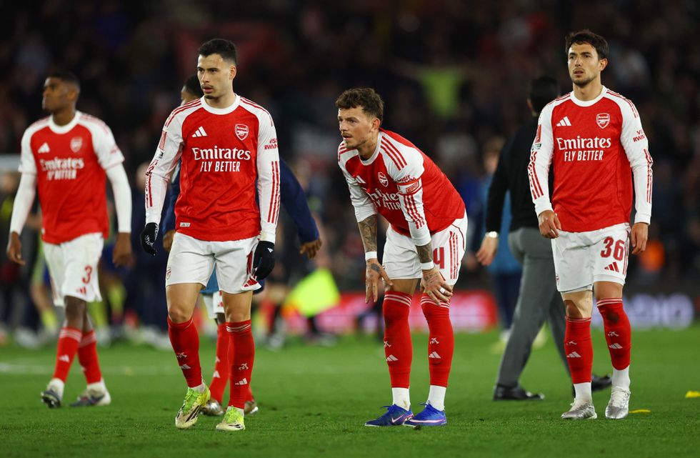 Arsenal's season is in danger of unravelling after their quadruple dreams went up in smoke
