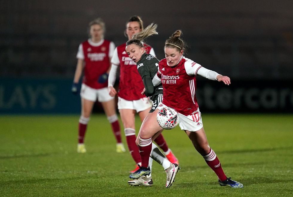 Arsenal women in action