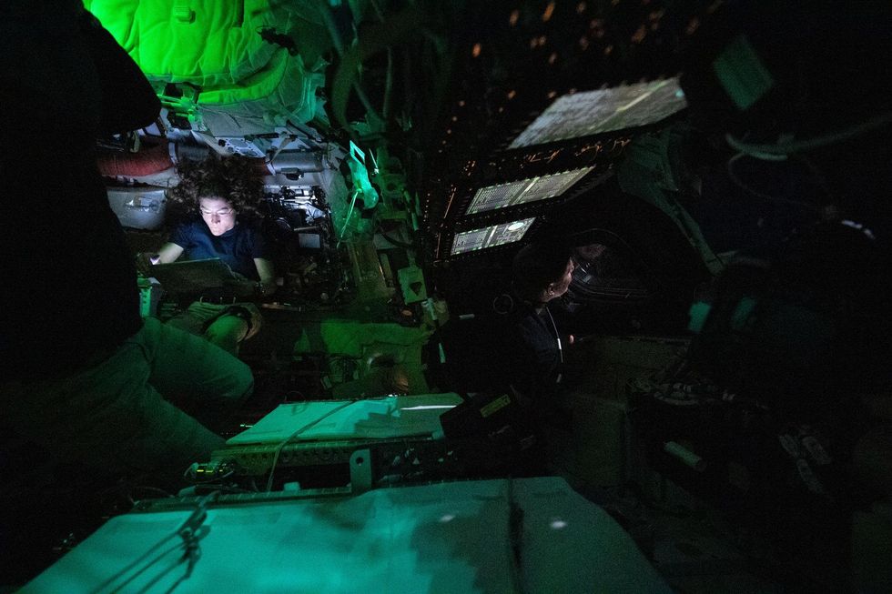 Artemis II crew on board Orion spacecraft