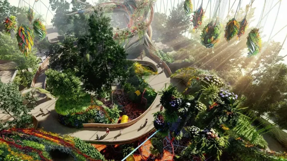 Artist impression of the Eden Project Morecambe