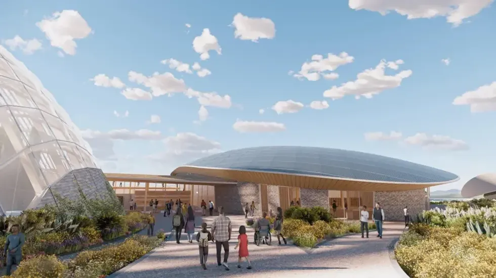 Artist impression of the Eden Project Morecambe