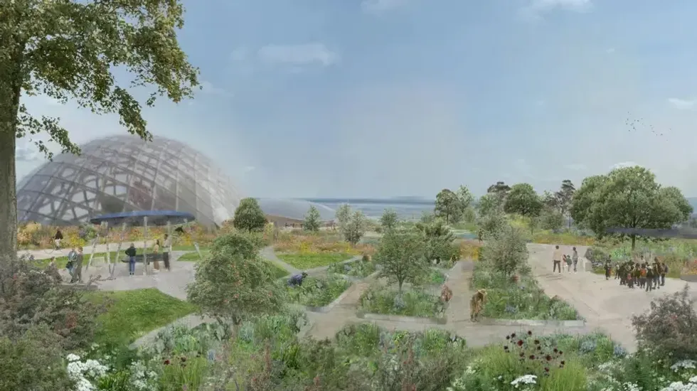 Artist impression of the Eden Project Morecambe