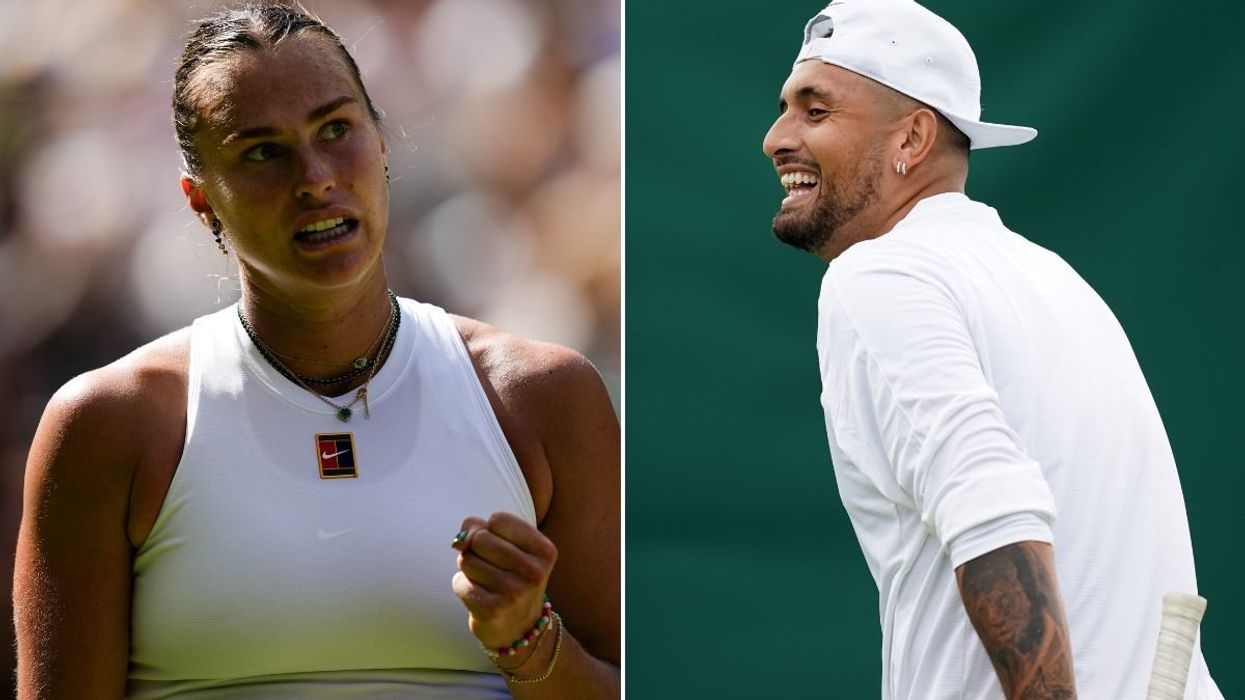 Aryna Sabalenka has told Nick Kyrgios she will 'kick his a**'