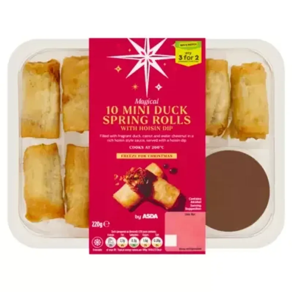 Asda 10 Mini Duck Spring Rolls with Hoisin Dip