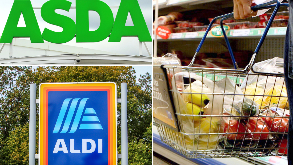 Asda Aldi supermarket basket