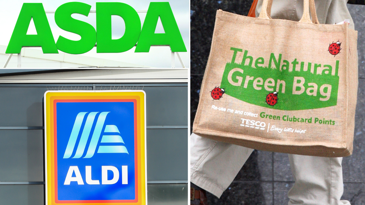 Asda Aldi Tesco bag for life