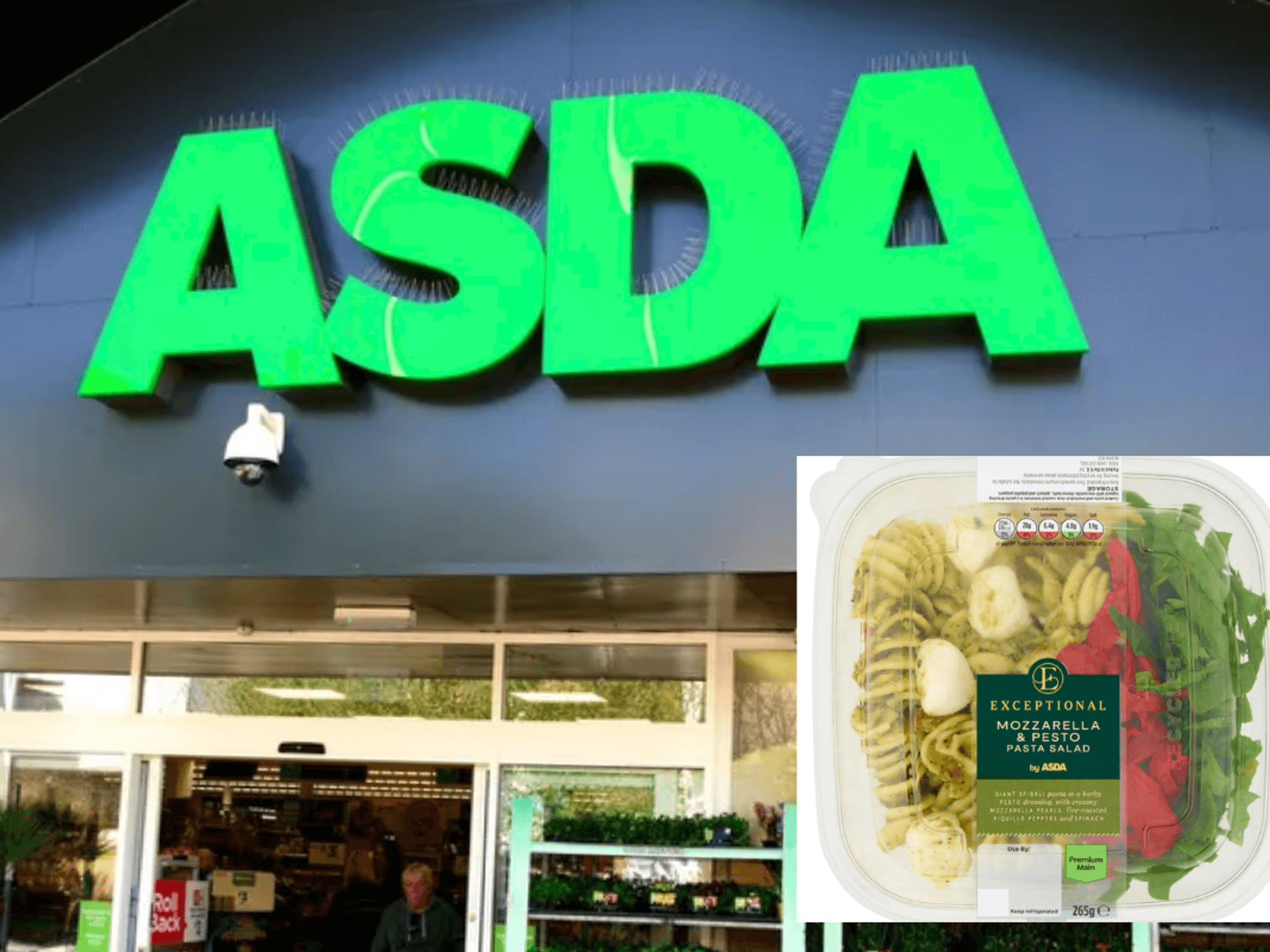 Asda / Asda Mozzarella & Pesto Pasta Salad