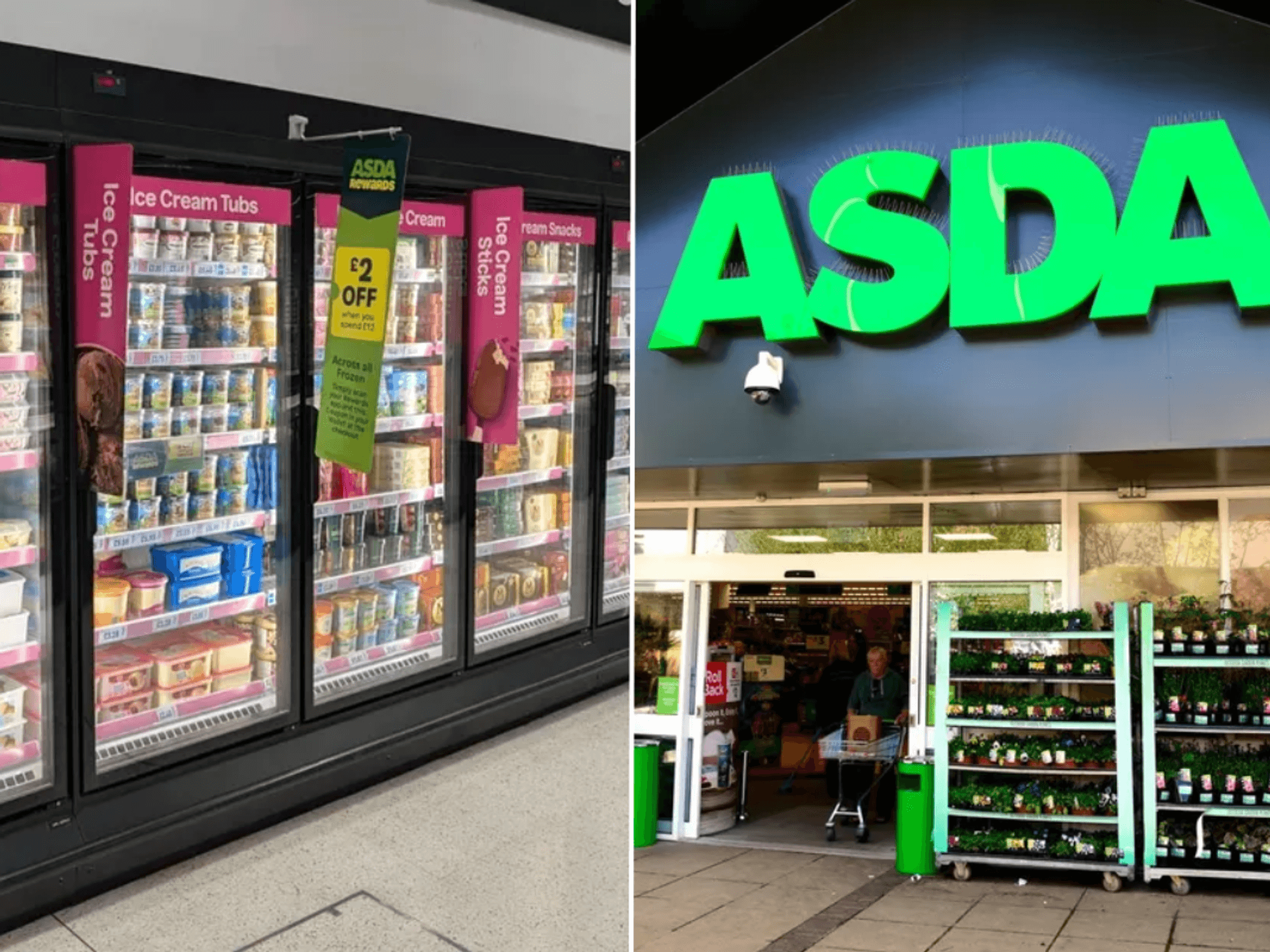 Asda frozen aisle / Asda store sign