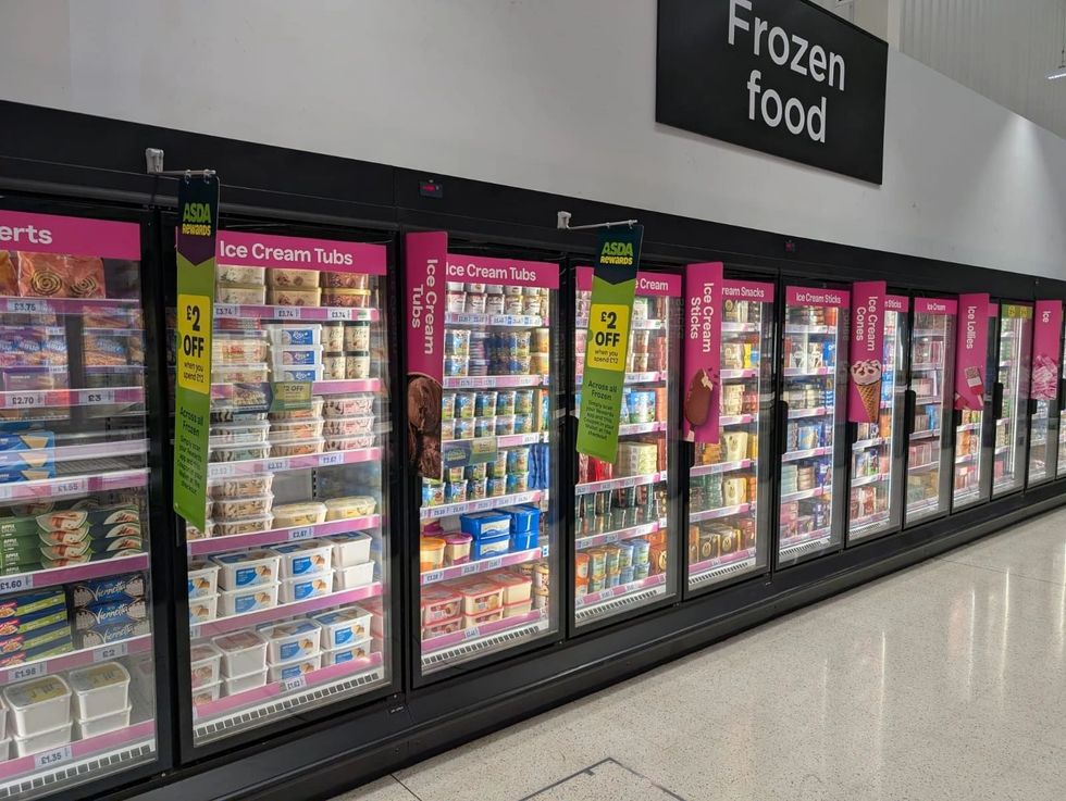 Asda frozen aisle