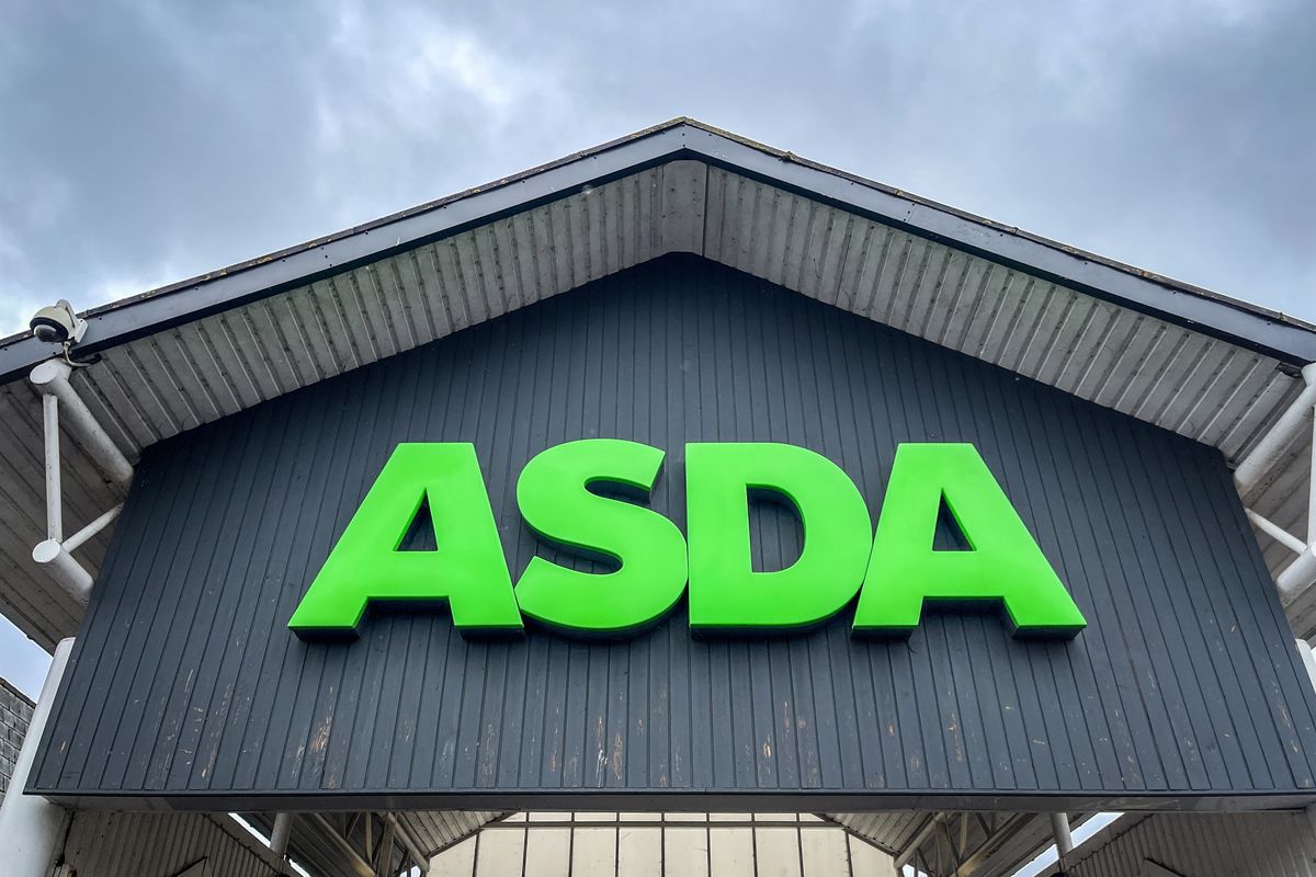 Asda logo outside supermarket