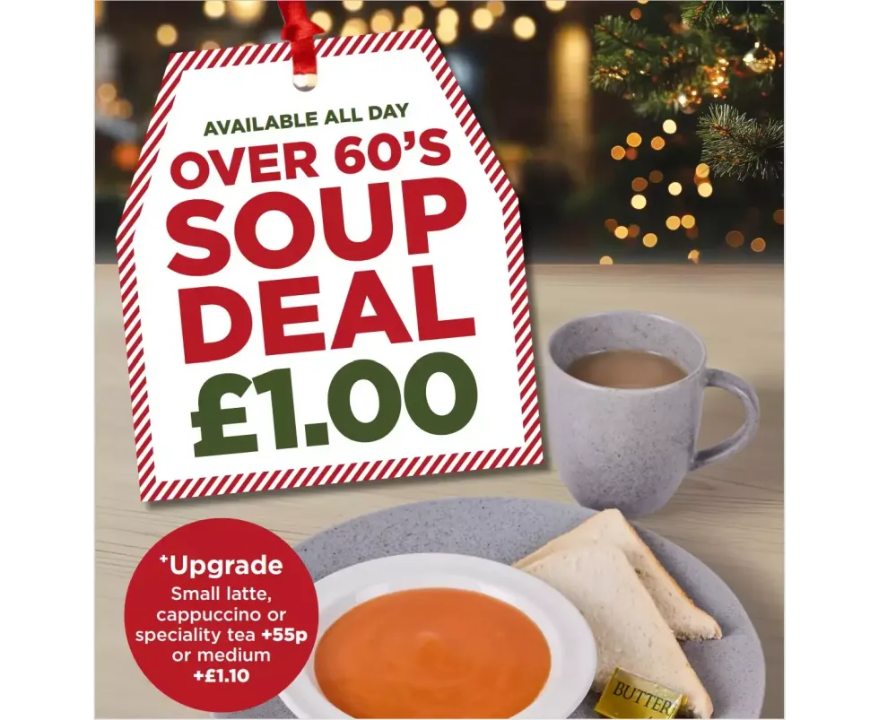 Asda over 60s \u00a31 soup deal