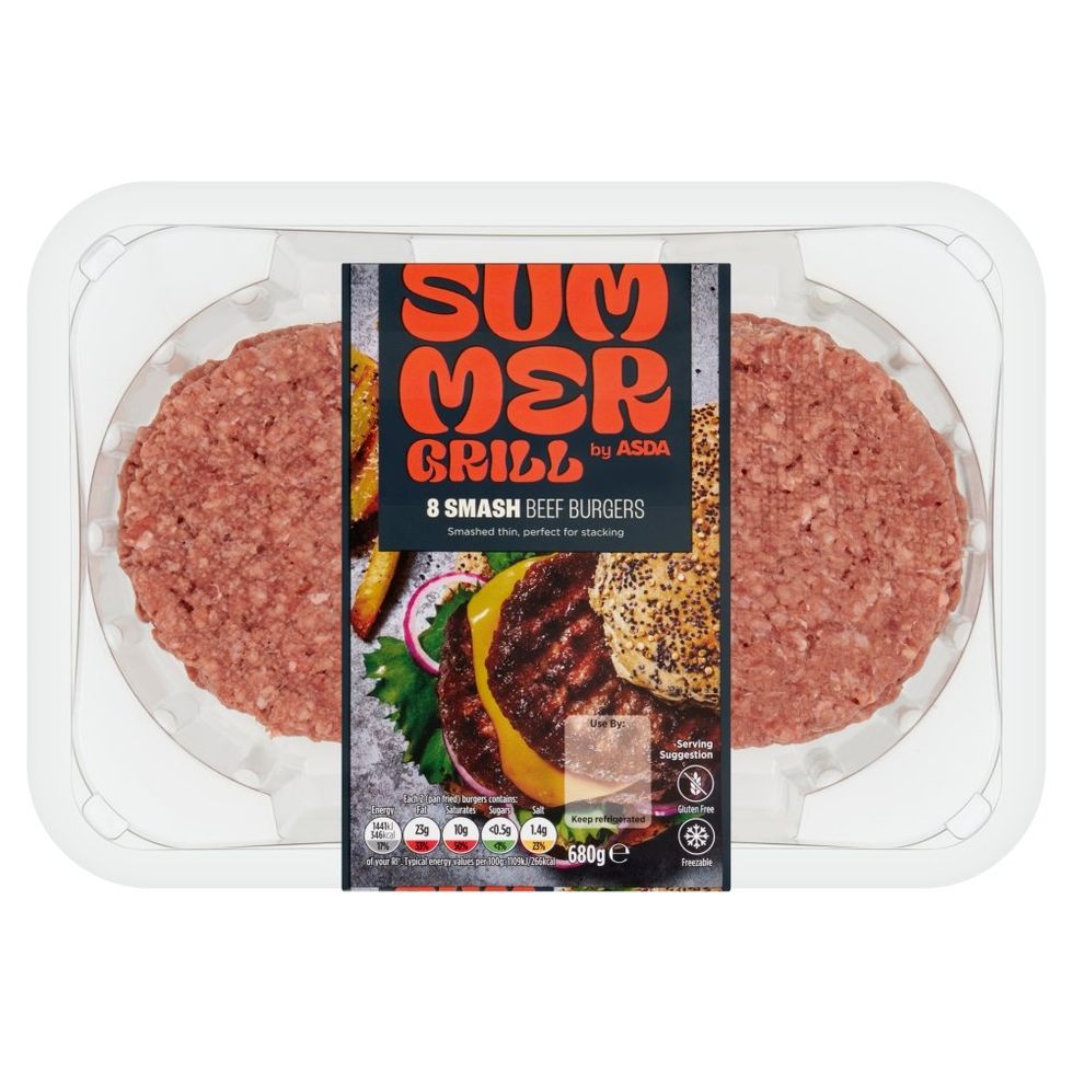 Asda smash beef burgers