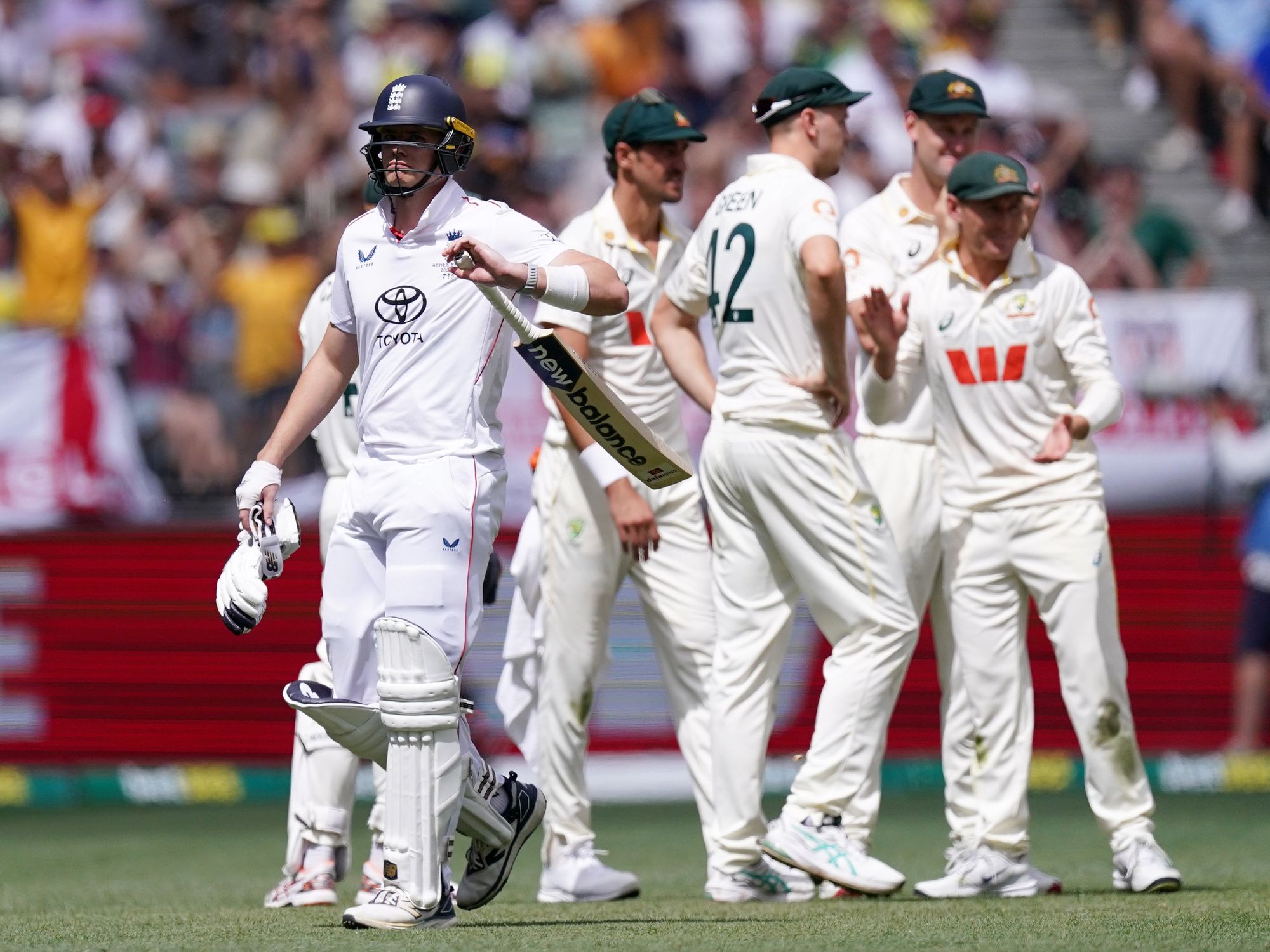 Ashes controversy strikes with England star dismissed in contentious circumstances against Australia