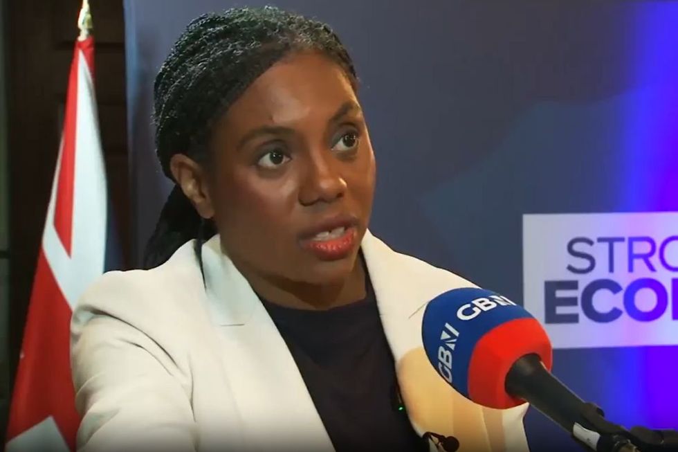 Asked about the findings on GB News' Chopper's Political Podcast, Mrs Badenoch said managers were overly worried about people who might be offended by an image of the King